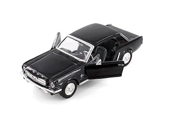 Amazon.com: Motormax 1964 1/2 Ford Mustang Black 1/24